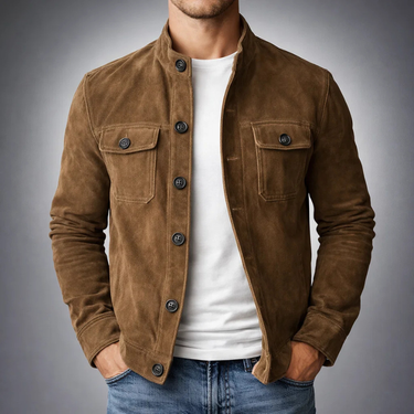 Ashford Suede Jacket - Brown